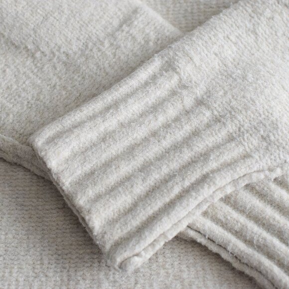 Free People Eastwood Knit Pullover Sweater Oversized Chunky Ivory Size S Boho - Picture 9 of 12